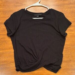 Sanctuary Black Short Sleeve Women's Tee